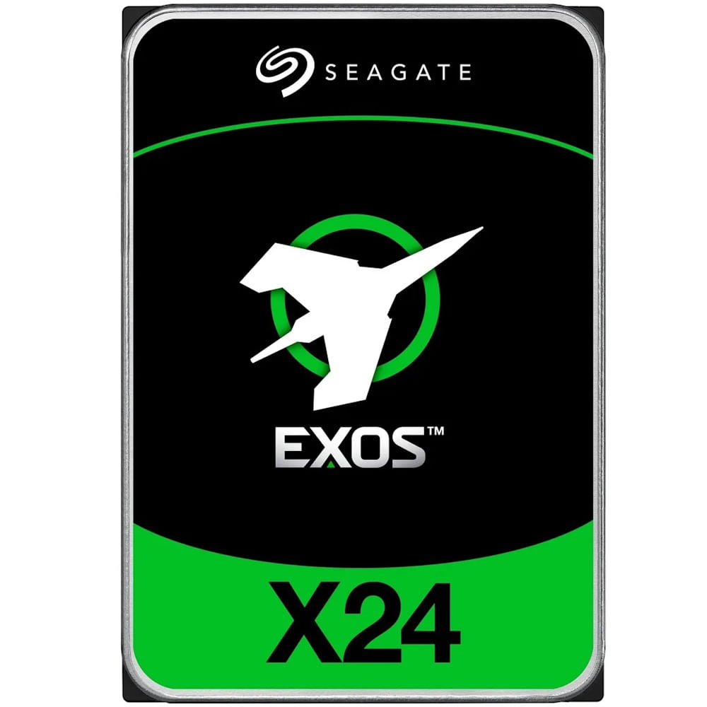 HD 16TB SATA3 SEAGATE Exos X24 Enterprise Capacity (3,5pol, 6Gb/s, 7.200 RPM, 512MB Cache, CMR) - SEAGATE