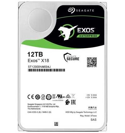 HD 12TB Enterprise SAS 12Gb/s Exos X18 SEAGATE - SEAGATE