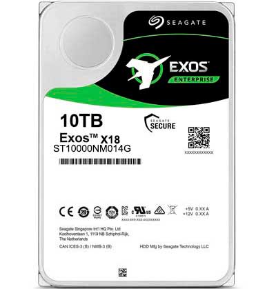HD 10TB SAS 7200rpm Exos X18 SEAGATE - SEAGATE